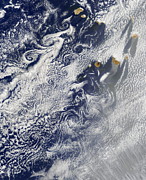 Von Karman Vortices, Cape Verde Islands Photograph by Science Photo Library