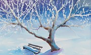 Waiting for Spring Painting by Ruth Kamenev