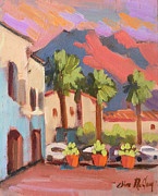 Walking Area in Old Town La Quinta Painting by Diane McClary