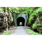 Walking In Darkness
tunnel Hill Bike Photograph by Larry Braun