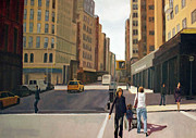Walking the lines Painting by Tate Hamilton