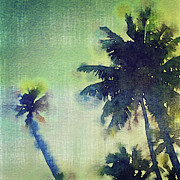 Watercolor Coconut Tree Tropical Vintage Palm  Digital Art by Beverly Claire Kaiya