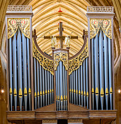 Wells cathedral organ Photograph by Colin Rayner