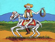 Western Cowboy Painting by Candy Mayer