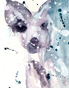 Wet Snow Painting by Dawn Derman Wet Snow Painting by Dawn Derman
