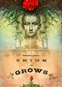 What You Think on Grows Digital Art by Silas Toball