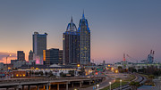 Where the Sunset Meets the City Lights Photograph by Brad Boland