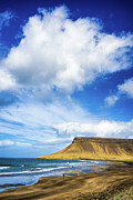 White cloud over mountain Snaefellsnes Iceland Photograph by Matthias Hauser