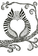 Whooo  Drawing by Renee Catherine Wittmann