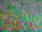 Wildflower Current Painting by Kendall Kessler
