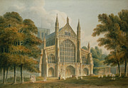 Winchester Cathedral Painting by John Buckler
