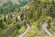 Winding Highway above the Columbia Photograph by Tom Cochran