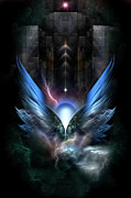 Wings Of Light Fractal Composition Digital Art by Rolando Burbon
