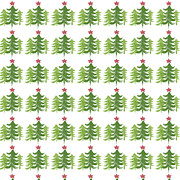 Winter Holiday Trees 1-  Art by Linda Woods Painting by Linda Woods