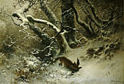 Winter Landscape Painting by Ludwig Munthe