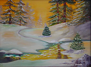 Winter Painting by Quwatha Valentine