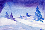 Winter sky Painting by Clara Sue Beym Winter sky Painting by Clara Sue Beym