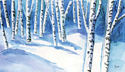 Winter Trees Painting by Clara Sue Beym Winter Trees Painting by Clara Sue Beym