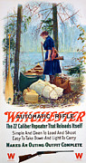 Woman Camper  Painting by Unknown