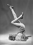 Woman With Legs In The Air, C.1950s Photograph by Debrocke/ClassicStock Woman With Legs In The Air, C.1950s Photograph by Debrocke/ClassicStock