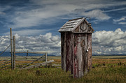 Wood Outhouse out West Photograph by Randall Nyhof