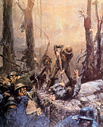 World War I, American Marines In The Photograph by Everett
