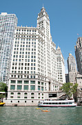 Wrigley Building Overlooking the Chicago River Photograph by David Levin