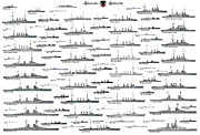 ww1 German Fleet Drawing by The Collectioner