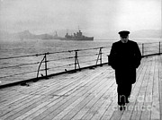 Wwii, Winston Churchill, U.k. Prime Photograph by Science Source