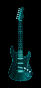 X-Ray Electric Guitar Digital Art by Michael Tompsett