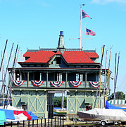1st Yacht Club on the Delaware Photograph by Linda Stern 1st Yacht Club on the Delaware Photograph by Linda Stern