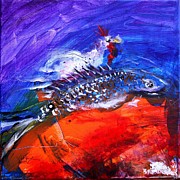 Year of the Rooster, Year of the FISH Painting by J Vincent Scarpace Year of the Rooster, Year of the FISH Painting by J Vincent Scarpace