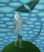 You and Me - together - Can We Make it to Heaven? Painting by Tone Aanderaa