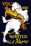 You Are Wanted By US Army Painting by War Is Hell Store
