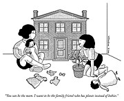 You can be the mom Drawing by Elisabeth McNair