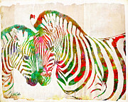 Zebra Lovin Digital Art by Nikki Smith Zebra Lovin Digital Art by Nikki Smith
