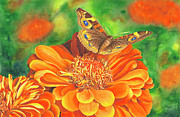 Zinnia Runway Painting by Lori Taylor Zinnia Runway Painting by Lori Taylor