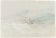 A Packet Boat Off Dover Painting by Joseph Mallord William Turner