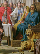 Aegirs Feast Detail, 1857 Painting by Constantin Hansen
