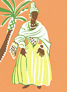 African woman #1 Drawing by CSA Images African woman #1 Drawing by CSA Images