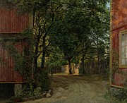 Aftenavisen Kommer, Majorstuveien 8 Painting by Amaldus Nielsen