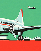 Airplane #1 Drawing by CSA Images Airplane #1 Drawing by CSA Images