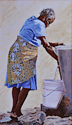 At the Pump #2 Painting by Nicole Minnis