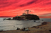 Battery Point Lighthouse at sunset #1 Photograph by Steve Estvanik Battery Point Lighthouse at sunset #1 Photograph by Steve Estvanik