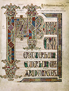 Book Of Lindisfarne #1 Painting by Granger