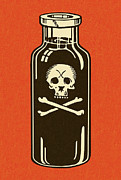 Bottle of Poison #1 Drawing by CSA Images Bottle of Poison #1 Drawing by CSA Images