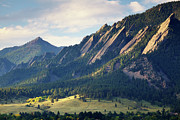Boulder Colorado Flatirons In Fall #1 Photograph by Beklaus