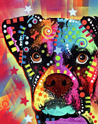 Boxer Cubism #1 Mixed Media by Dean Russo