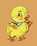 Chick #1 Drawing by CSA Images Chick #1 Drawing by CSA Images