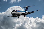 Classic Republic Airlines Douglas DC-9 Landing at Miami Photograph by Erik Simonsen